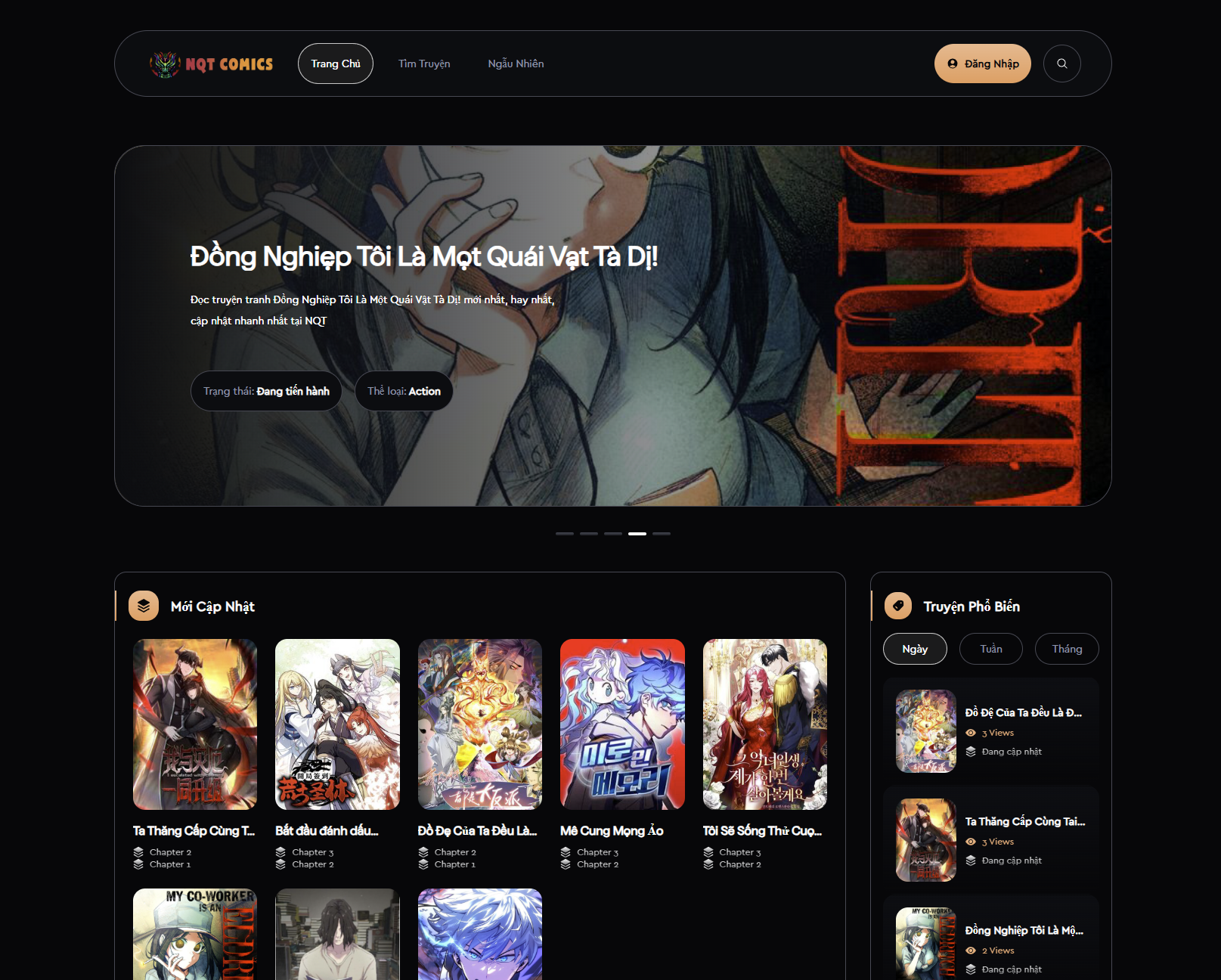 Theme truyện v9 chạy laravel nguồn truyện từ otruyen